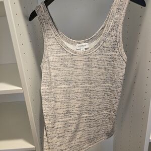 Evereve Textured Gray Tank Top